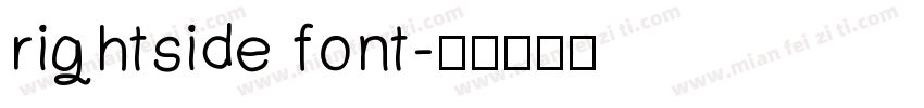 rightside font字体转换